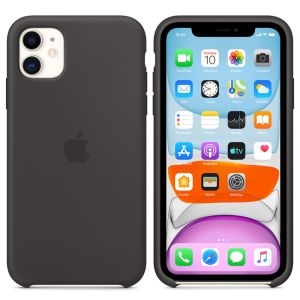 Apple Coque en silicone iPhone 11 - Noir