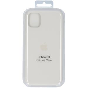 Apple Coque en silicone iPhone 11 - Blanc