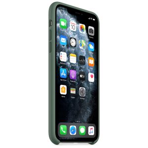 Apple Coque en silicone iPhone 11 Pro Max - Pine Green