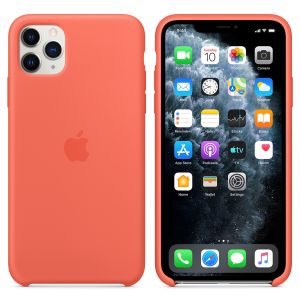 Apple Coque en silicone iPhone 11 Pro Max - Clementine Orange