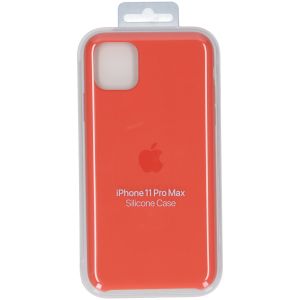 Apple Coque en silicone iPhone 11 Pro Max - Clementine Orange