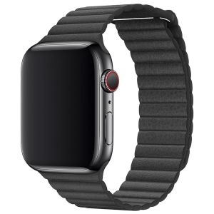 Apple ﻿Leather Loop M Apple Watch Series 1-9 / SE / Ultra (2) - 42/44/45/49 mm - Noir