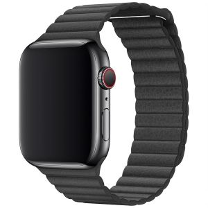Apple ﻿Leather Loop L Apple Watch Series 1-9 / SE / Ultra (2) - 42/44/45/49 mm - Noir