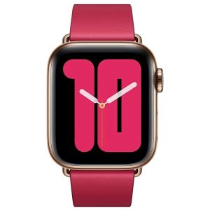 Apple Leather Band Modern Buckle Apple Watch Series 1-9 / SE - 38/40/41 mm - Taille M - Raspberry