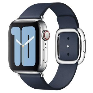 Apple Leather Band Modern Buckle Apple Watch Series 1-9 / SE - 38/40/41 mm - Taille M - Deep Sea
