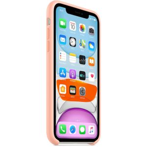 Apple Coque en silicone iPhone 11 - Grapefruit