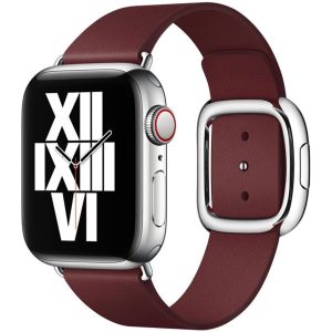 Apple Leather Band Modern Buckle Apple Watch Series 1-9 / SE - 38/40/41 mm - Taille S - Garnet