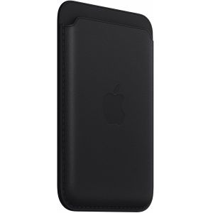 Apple Leather Wallet MagSafe (Apple Wallet 2nd generation) - Avec la fonctionnalité AirTag intégrée - Midnight
