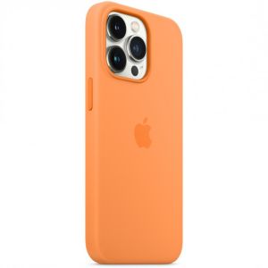 Apple Coque en silicone MagSafe iPhone 13 Pro - Marigold