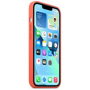 Apple Coque en silicone MagSafe iPhone 13 - Nectarine