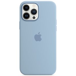 Apple Coque en silicone MagSafe iPhone 13 Pro Max - Blue Fog