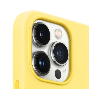 Apple Coque en silicone MagSafe iPhone 13 Pro Max - Lemon Zest