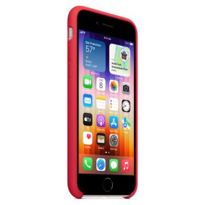Apple Coque en silicone iPhone SE (2022 / 2020) / 8 / 7 - Red