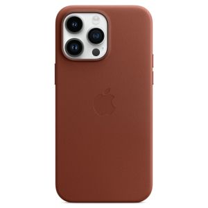 Apple Coque Leather MagSafe iPhone 14 Pro Max - Umber