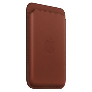 Apple Leather Wallet MagSafe (Apple Wallet 2nd generation) - Avec la fonctionnalité AirTag intégrée - Umber