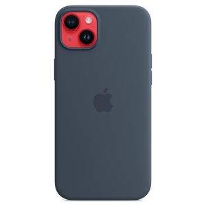 Apple Coque en silicone MagSafe iPhone 14 Plus - Storm Blue