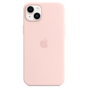 Apple Coque en silicone MagSafe iPhone 14 Plus - Chalk Pink