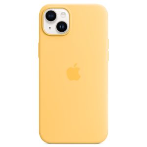 Apple Coque en silicone MagSafe iPhone 14 Plus - Sunglow