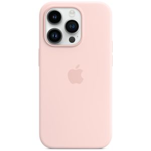 Apple Coque en silicone MagSafe iPhone 14 Pro - Chalk Pink