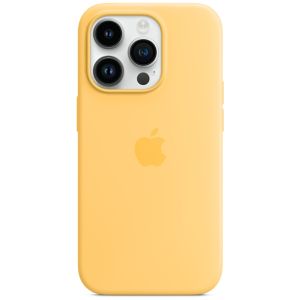 Apple Coque en silicone MagSafe iPhone 14 Pro - Sunglow