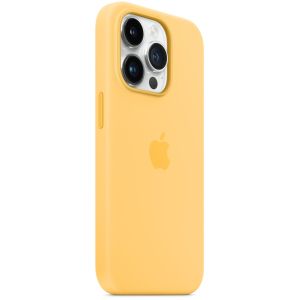 Apple Coque en silicone MagSafe iPhone 14 Pro - Sunglow