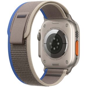 Apple Bracelet Trail Loop Apple Watch Series 1-9 / SE / Ultra (2) - 42/44/45/49 mm - Taille M/L - Bleu / Gris
