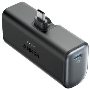 Anker Nano Powerbank avec connecteur USB-C intégré - 5.000 mAh - Noir