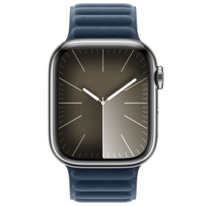 Apple Bracelet à maillons magnétique FineWoven Apple Watch Series 1-9 / SE - 38/40/41 mm - Taille M/L - Pacific Blue
