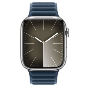 Apple Bracelet à maillons magnétique FineWoven Apple Watch Series 1-9 / SE / Ultra (2) - 42/44/45/49 mm - Taille M/L - Baltic Blue