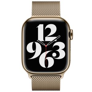 Apple Bracelet à boucle Milanais Apple Watch Series 1-9 / SE - 38/40/41 mm - Gold