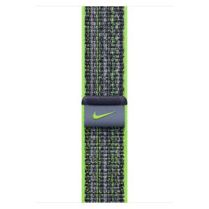 Apple Nike Sport Loop bracelet Apple Watch Series 1-9 / SE / Ultra (2) - 42/44/45/49 mm - Bright Green/Blue