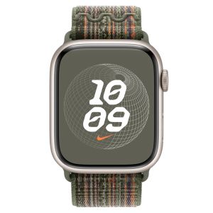 Apple Nike Sport Loop bracelet Apple Watch Series 1-9 / SE / Ultra (2) - 42/44/45/49 mm - Sequoia/Orange