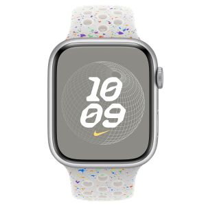 Apple Nike Sport Band Apple Watch Series 1-9 / SE / Ultra (2) - 42/44/45/49 mm - Taille S/M - Pure Platinum