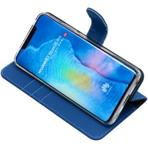 Accezz Étui de téléphone Wallet Huawei Mate 20 Pro - Bleu