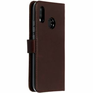 Selencia Étui de téléphone en cuir véritable Huawei P20 Lite