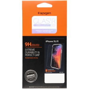 Spigen Protection d'écran en verre trempé GLAStR iPhone Xs / X