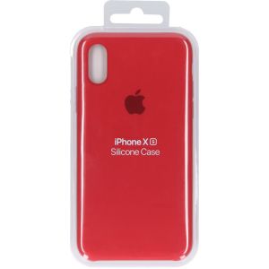 Apple Coque en silicone iPhone Xs / X - Rouge