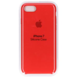 Apple Coque en silicone iPhone SE (2022 / 2020) / 8 / 7 - Rouge