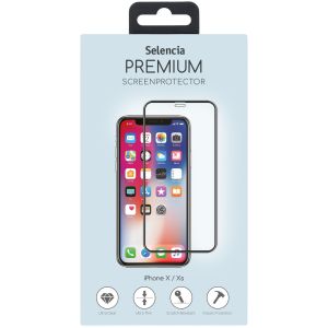 Selencia Protection d'écran premium en verre trempé durci iPhone Xs / X