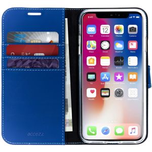 Accezz Étui de téléphone Wallet iPhone Xs Max - Bleu