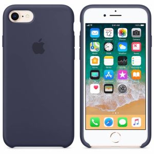 Apple Coque en silicone iPhone SE (2022 / 2020) / 8 / 7 - Midnight Blue