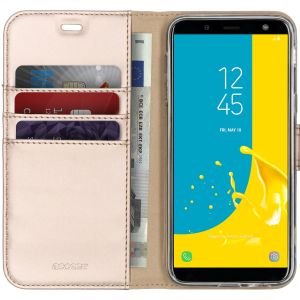 Accezz Étui de téléphone Wallet Samsung Galaxy J6 - Dorée