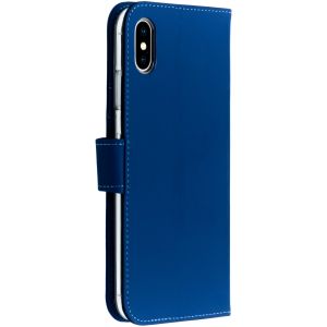 Accezz Étui de téléphone Wallet iPhone Xs / X - Bleu