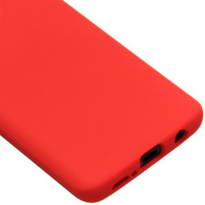Accezz Coque Liquid Silicone Samsung Galaxy S9 - Rouge