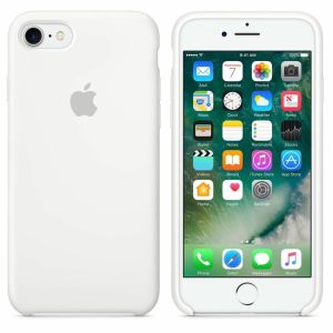 Apple Coque en silicone iPhone SE (2022 / 2020) / 8 / 7 - Blanc