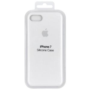 Apple Coque en silicone iPhone SE (2022 / 2020) / 8 / 7 - Blanc