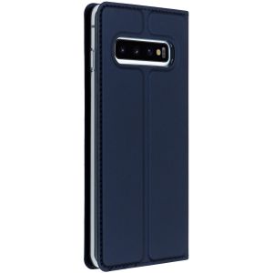 Dux Ducis Étui de téléphone Slim Samsung Galaxy S10 - Bleu foncé