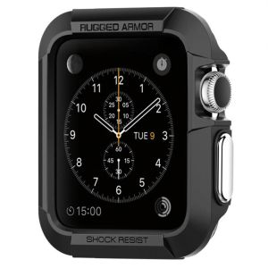 Spigen Coque Rugged Armor™ pour l'Apple Watch Series 1-3 - 42 mm - Noir