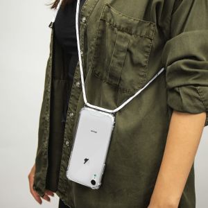 iMoshion Coque avec cordon iPhone Xr - Blanc Argent