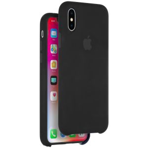 Apple Coque en silicone iPhone X - Noir